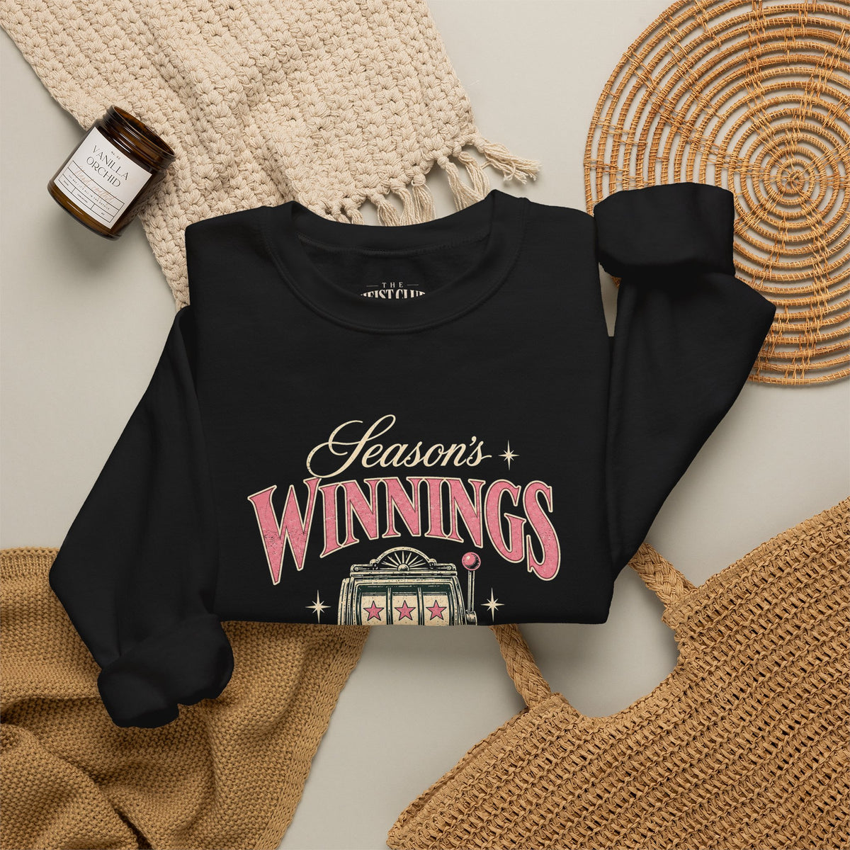 Season’s Winnings 777 Holiday Crewneck | The Heist Club