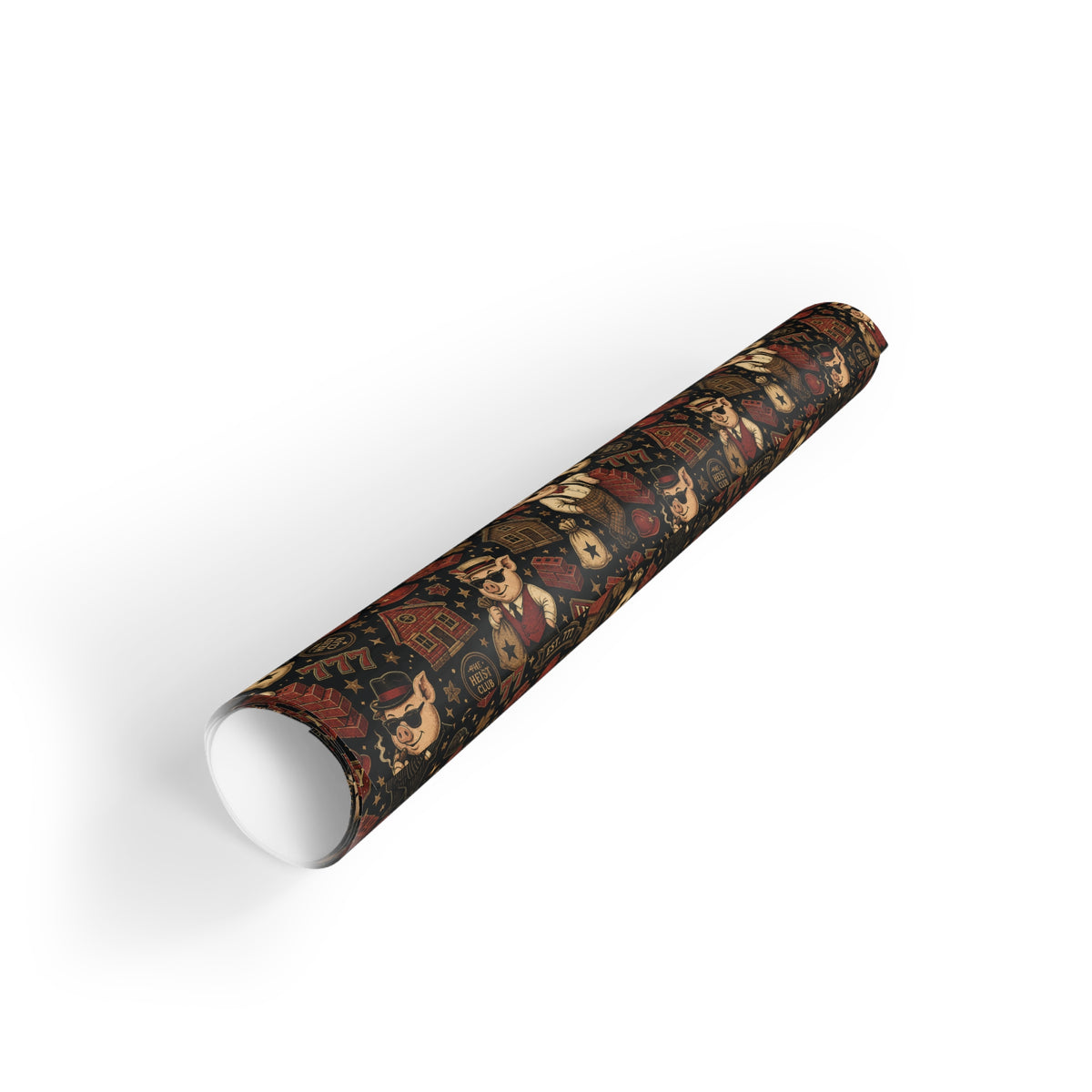 Lucky Club 777 Wrapping Paper | The Heist Club Vintage Gift Wrap