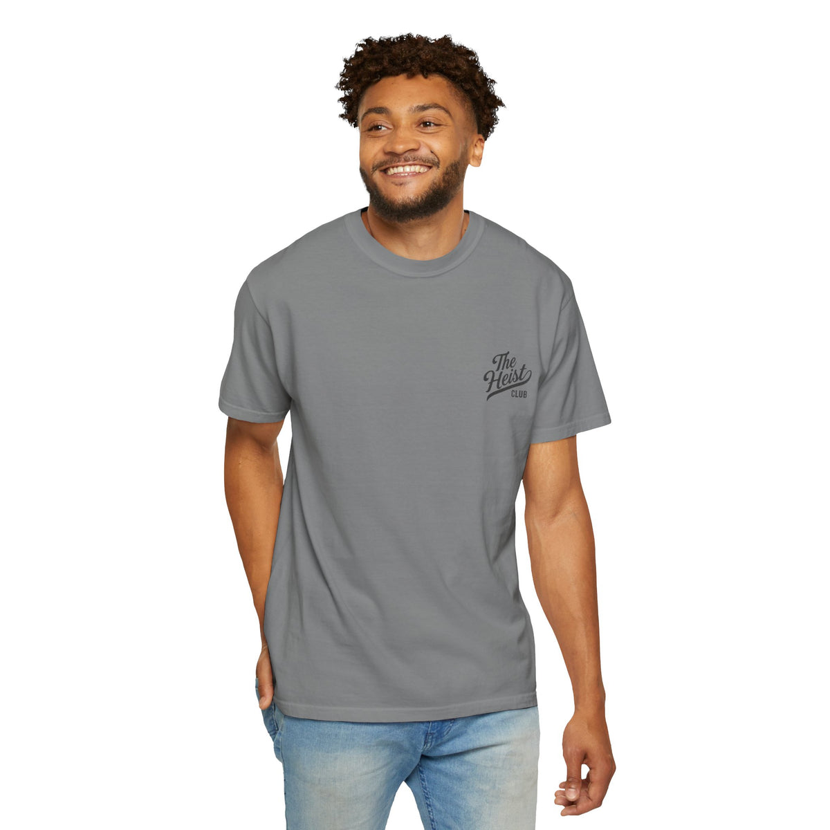 The Heist Club Minimal Logo Tee | Comfort Colors Garment-Dyed T-Shirt