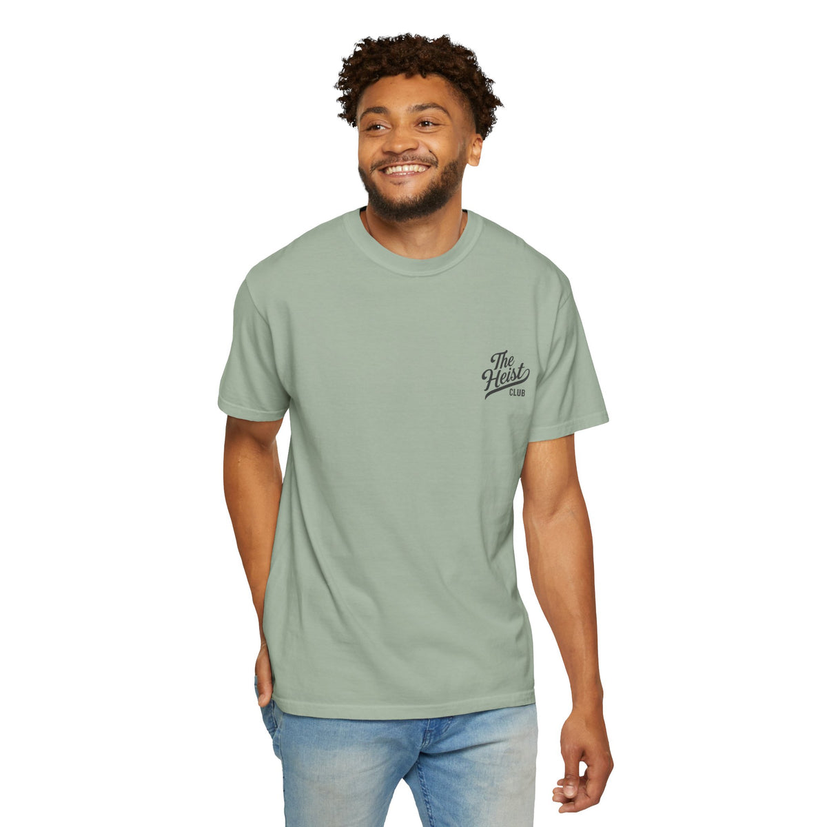 The Heist Club Minimal Logo Tee | Comfort Colors Garment-Dyed T-Shirt