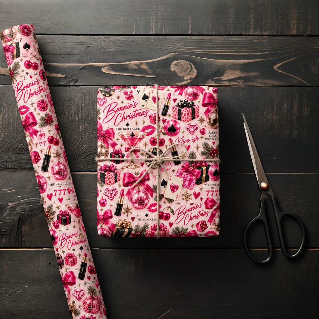 The Heist Club Bonnie Casino Wrapping Paper