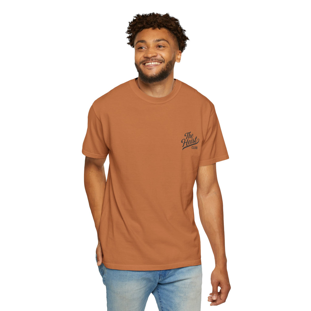 The Heist Club Minimal Logo Tee | Comfort Colors Garment-Dyed T-Shirt