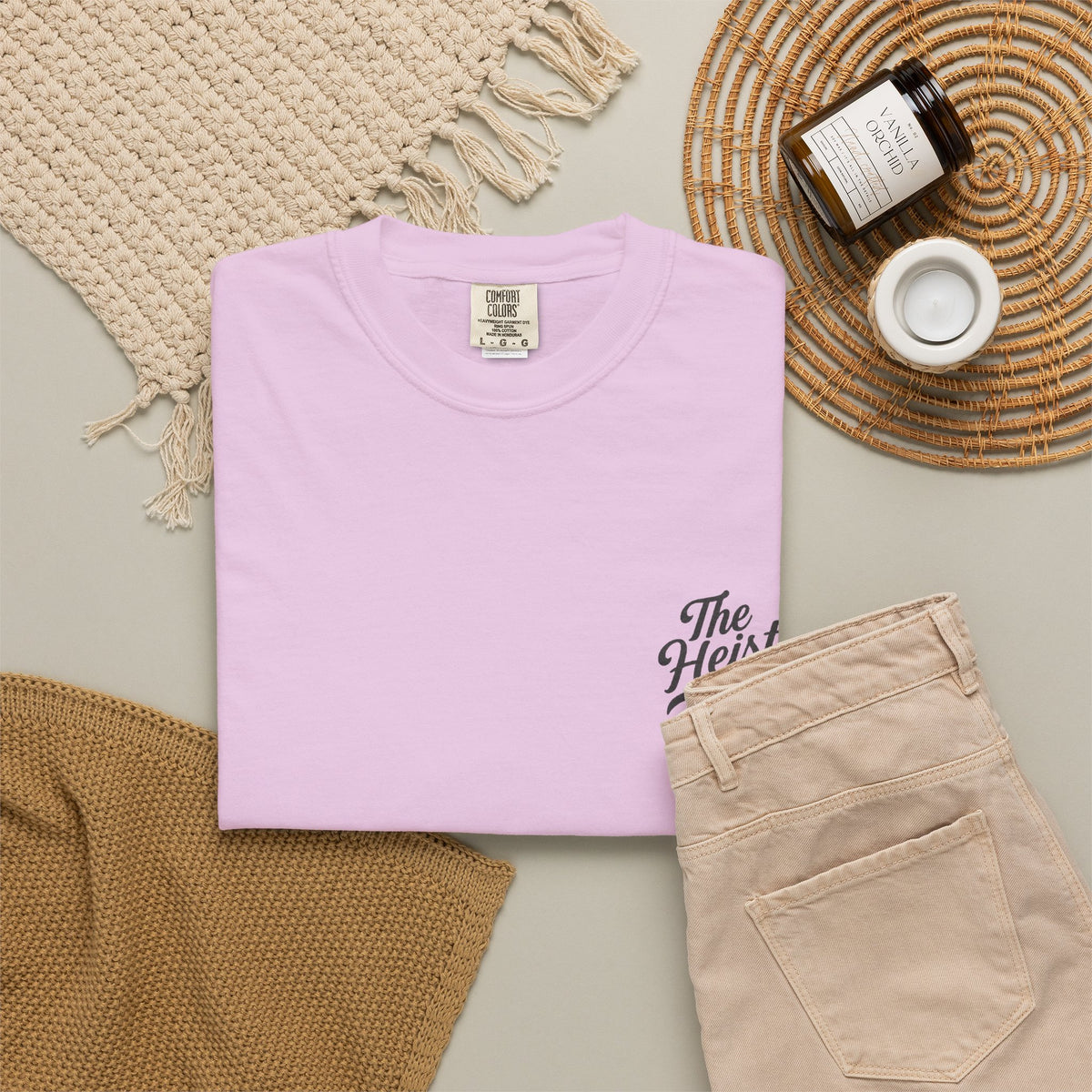 The Heist Club Minimal Logo Tee | Comfort Colors Garment-Dyed T-Shirt
