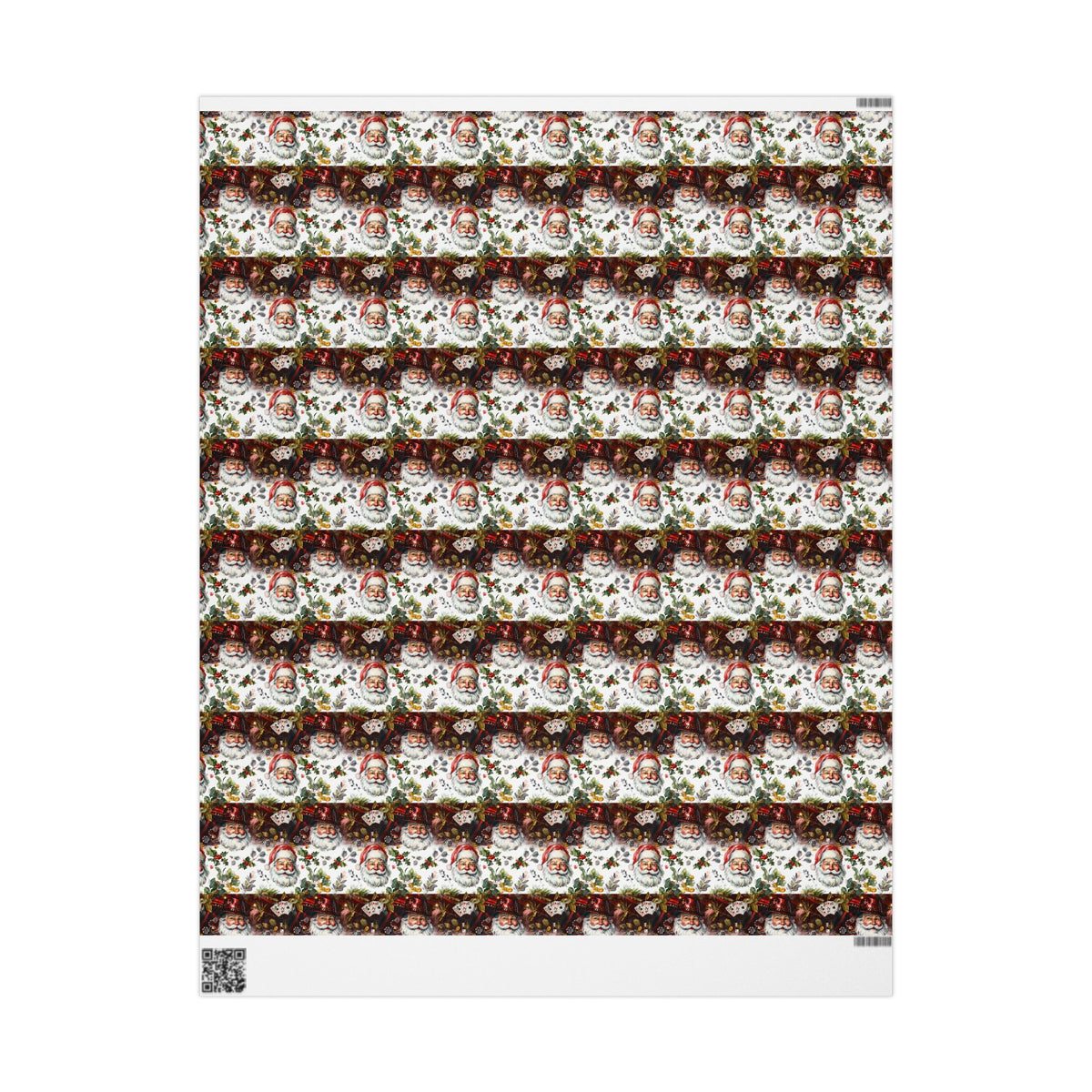 Christmas Casino Santa Wrapping Papers