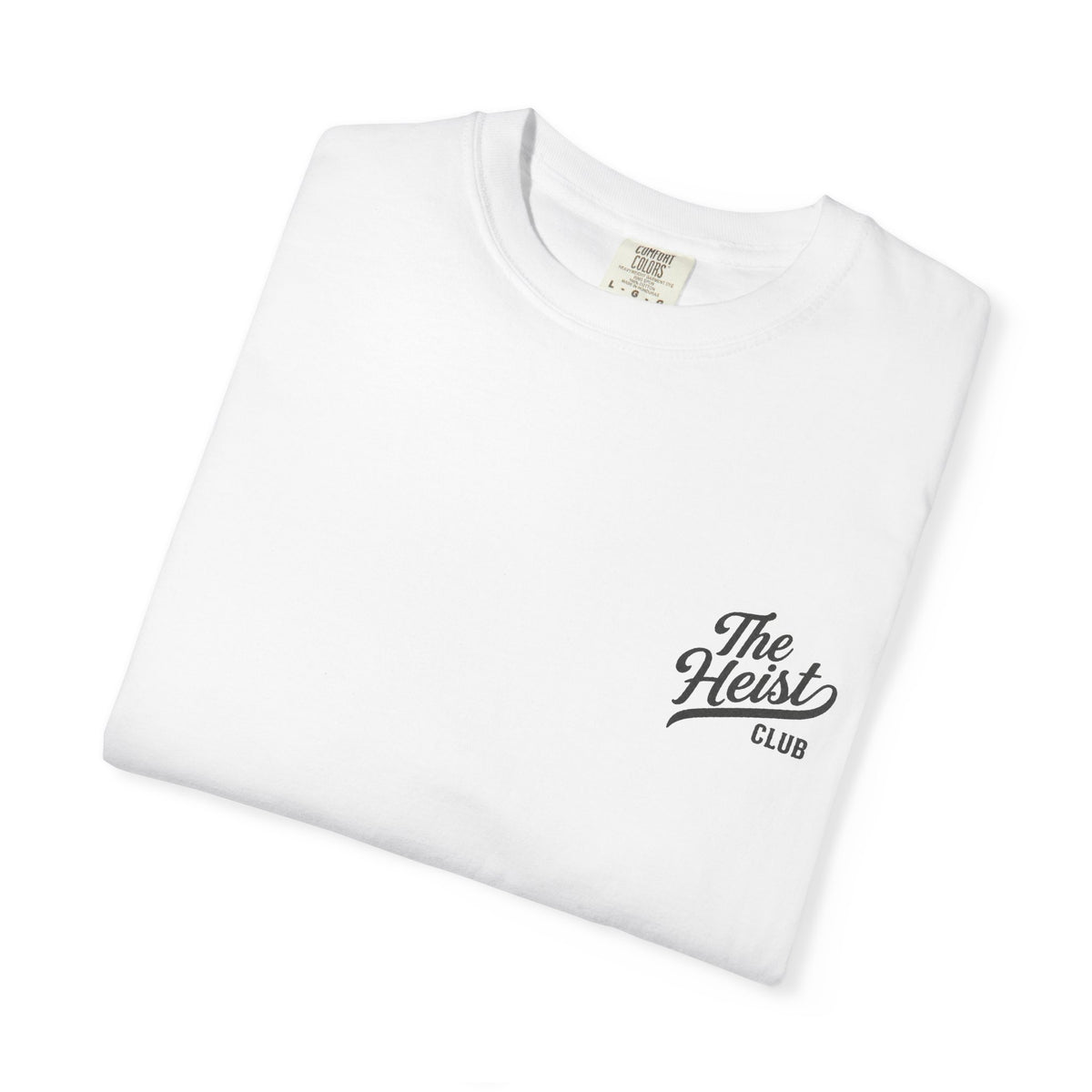 The Heist Club Minimal Logo Tee | Comfort Colors Garment-Dyed T-Shirt
