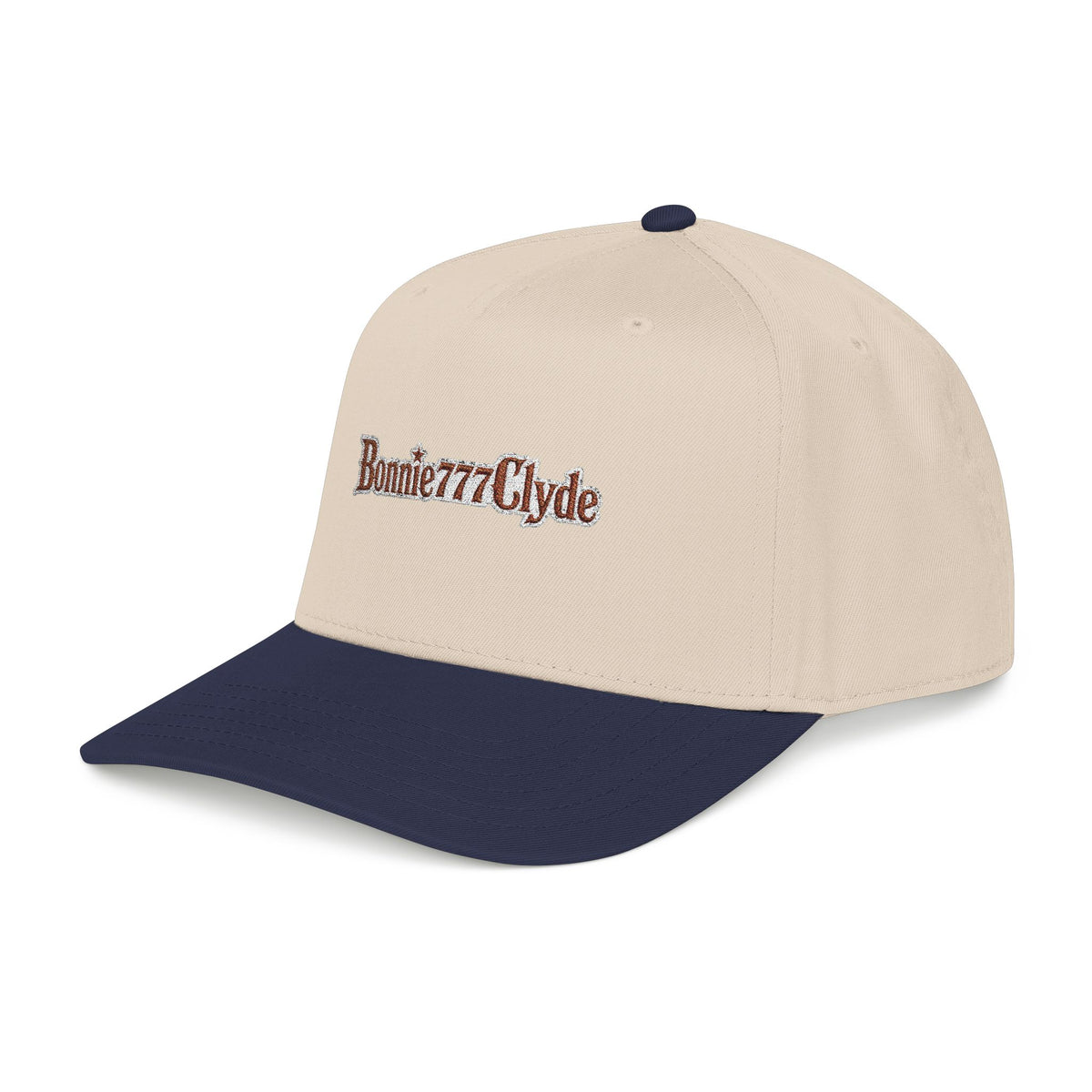 Bonnie777Clyde Two Tone Embroidered Cap