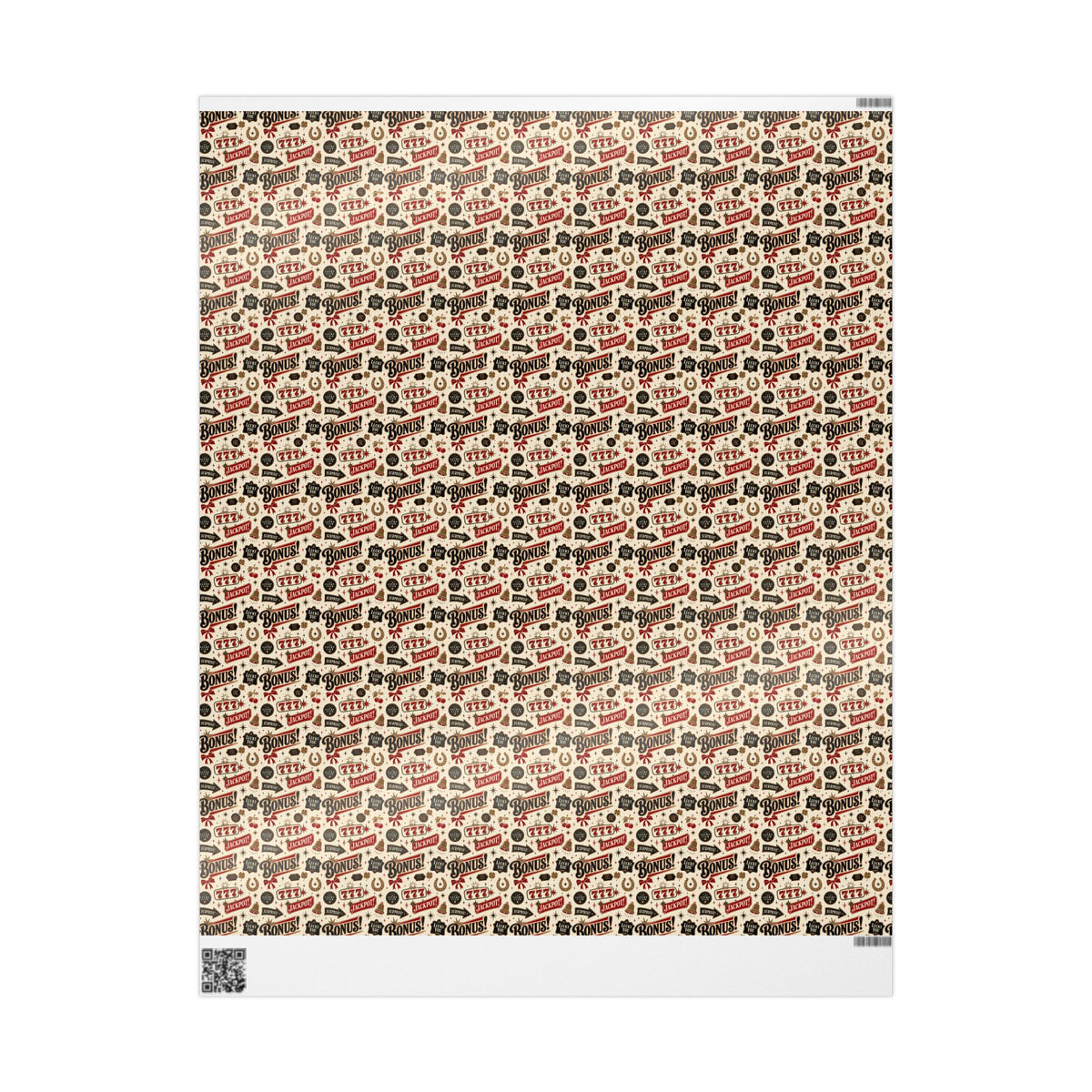 Lucky You 777 Wrapping Paper | The Heist Club Vintage Jackpot Gift Wrap