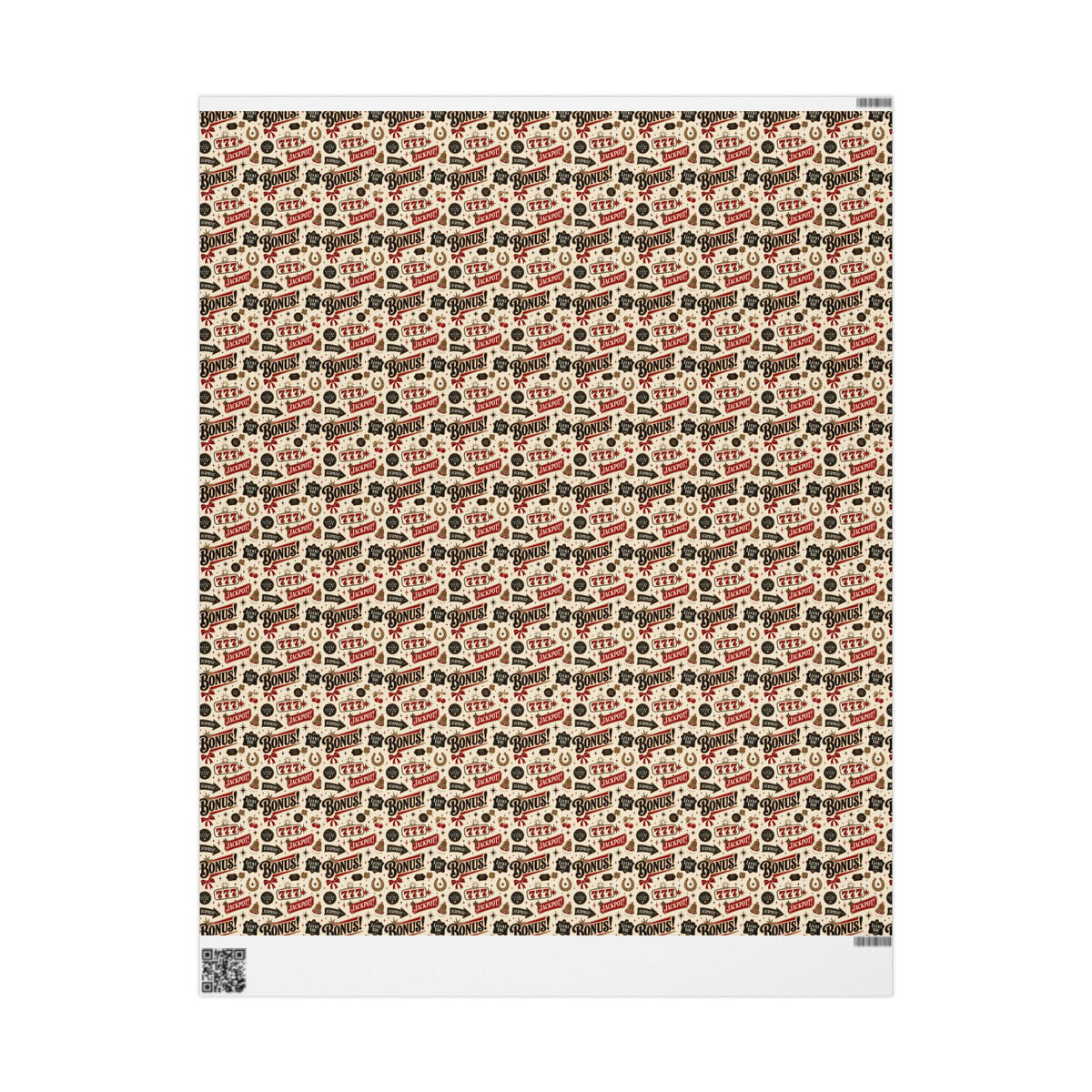 Lucky You 777 Wrapping Paper | The Heist Club Vintage Jackpot Gift Wrap