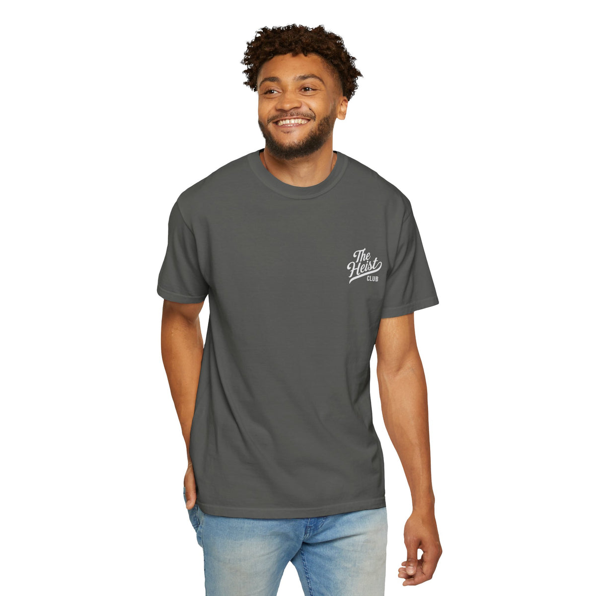 The Heist Club Minimal Logo Tee | Comfort Colors Garment-Dyed T-Shirt