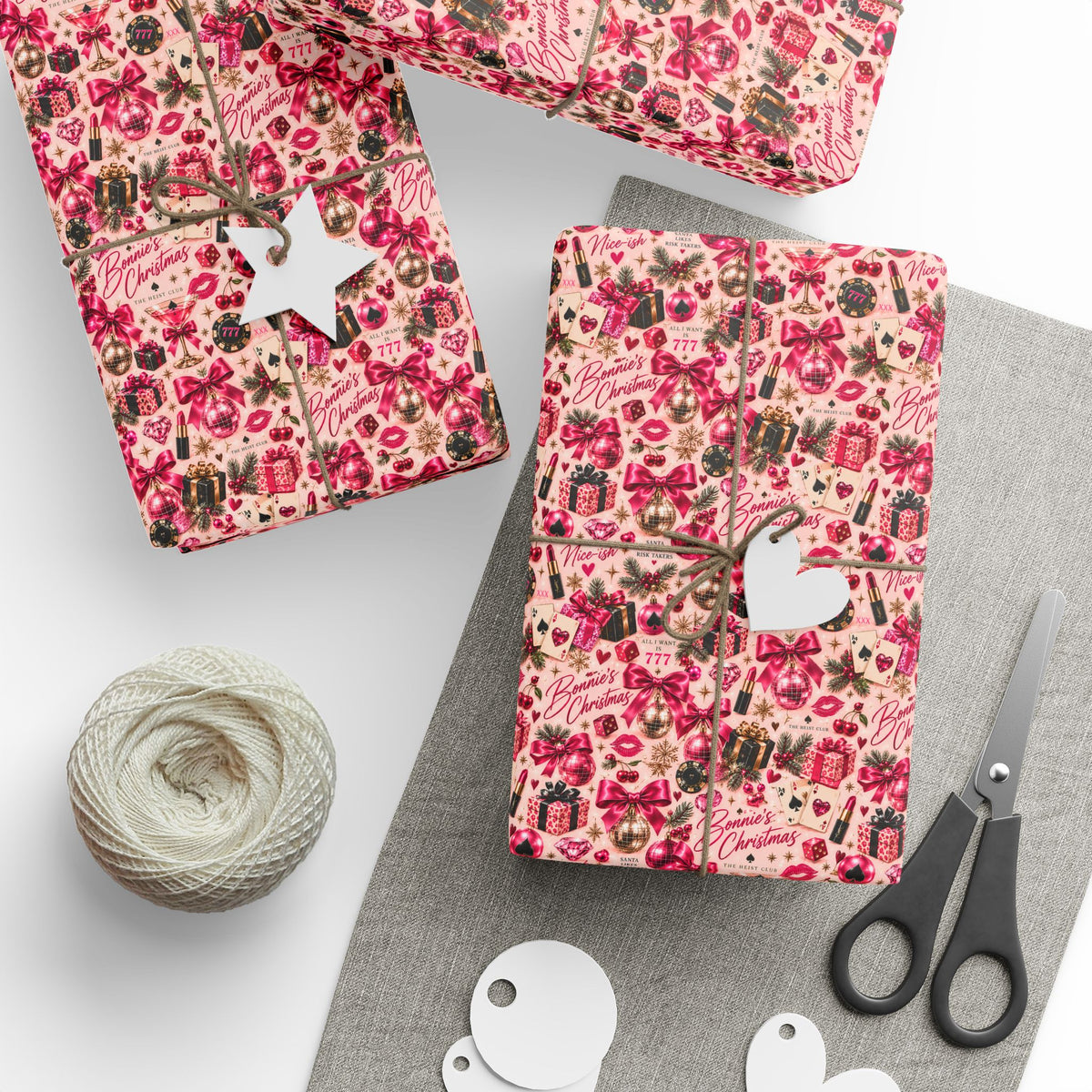 The Heist Club Bonnie Casino Wrapping Paper