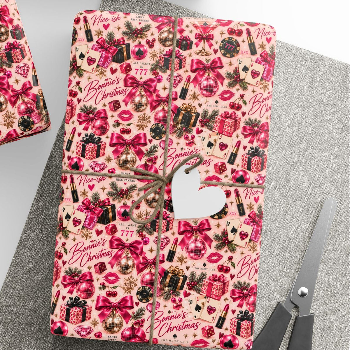 The Heist Club Bonnie Casino Wrapping Paper