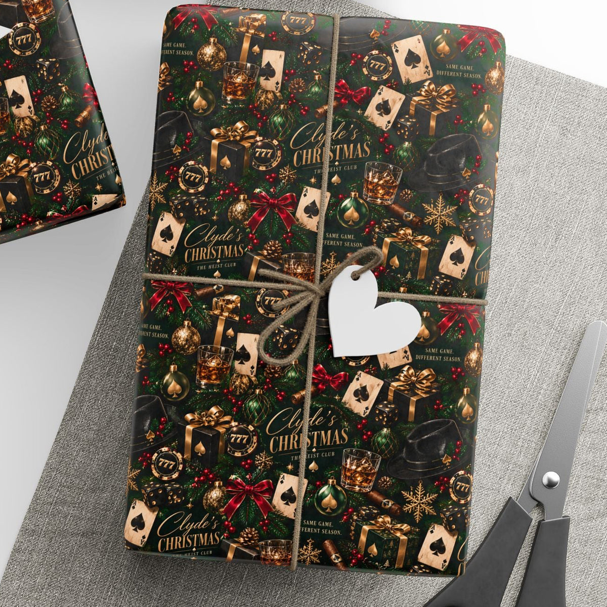The Heist Club Clyde Casino Wrapping Paper