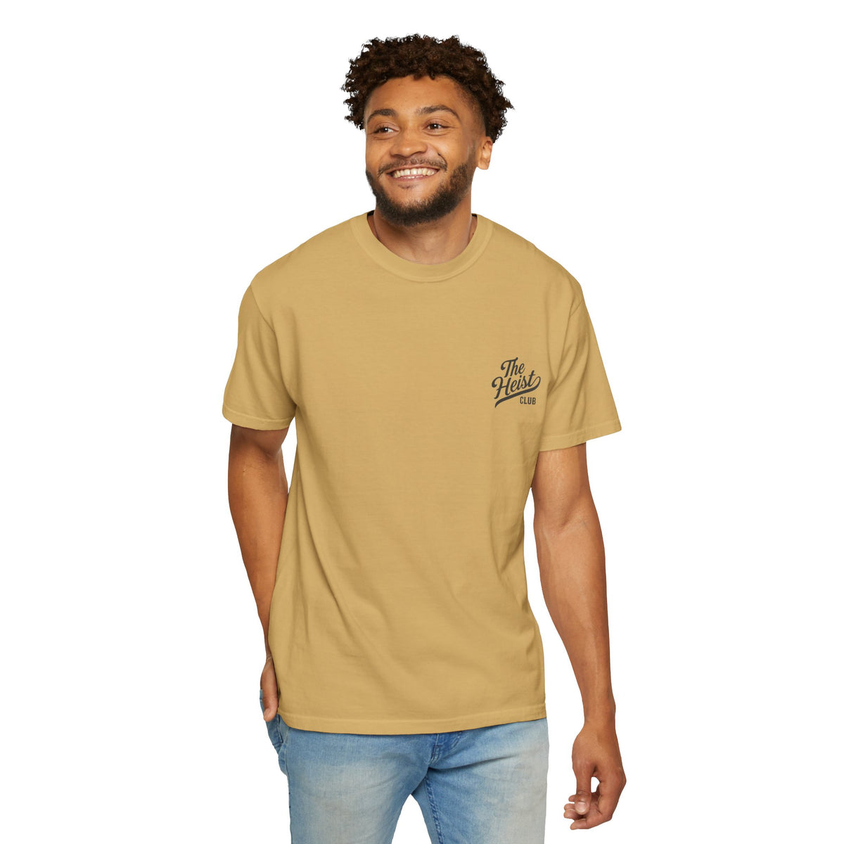 The Heist Club Minimal Logo Tee | Comfort Colors Garment-Dyed T-Shirt