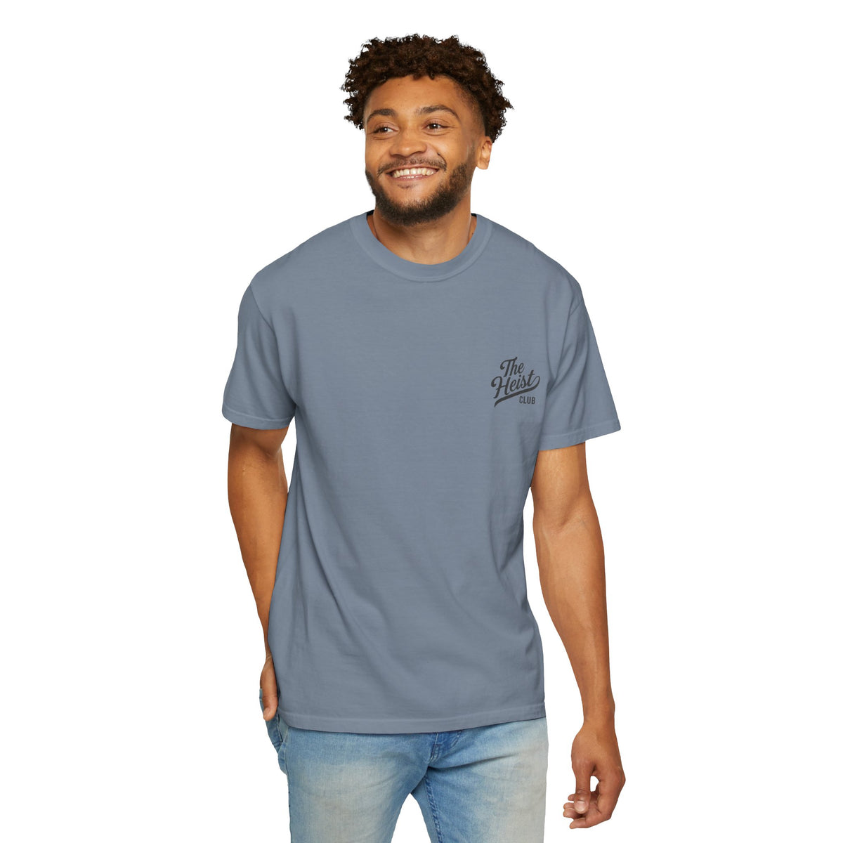 The Heist Club Minimal Logo Tee | Comfort Colors Garment-Dyed T-Shirt
