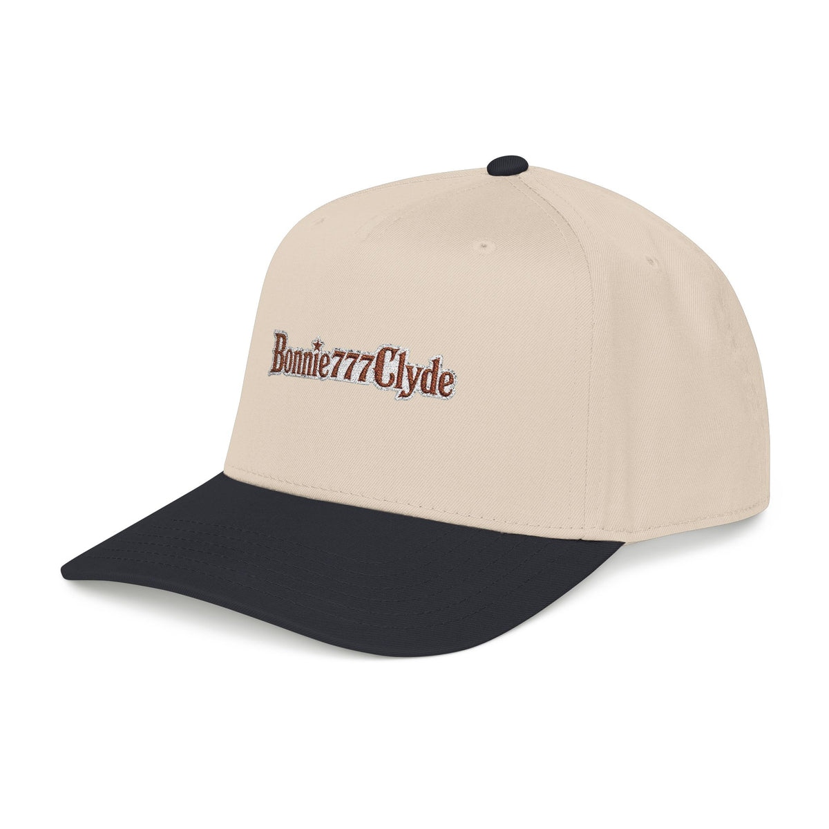 Bonnie777Clyde Two Tone Embroidered Cap