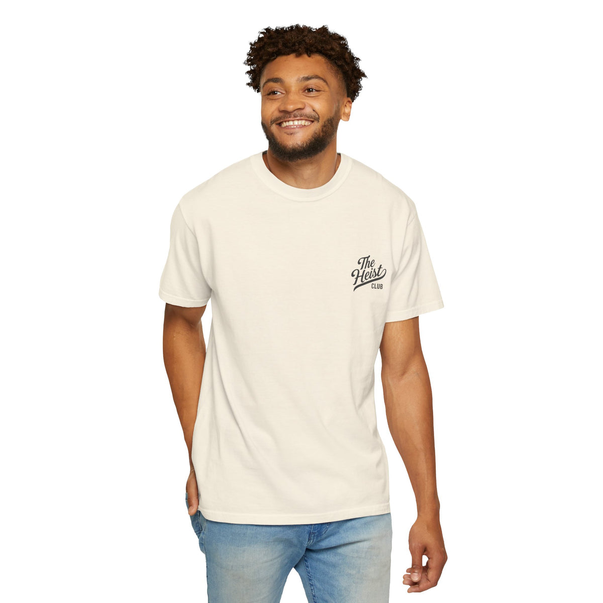 The Heist Club Minimal Logo Tee | Comfort Colors Garment-Dyed T-Shirt