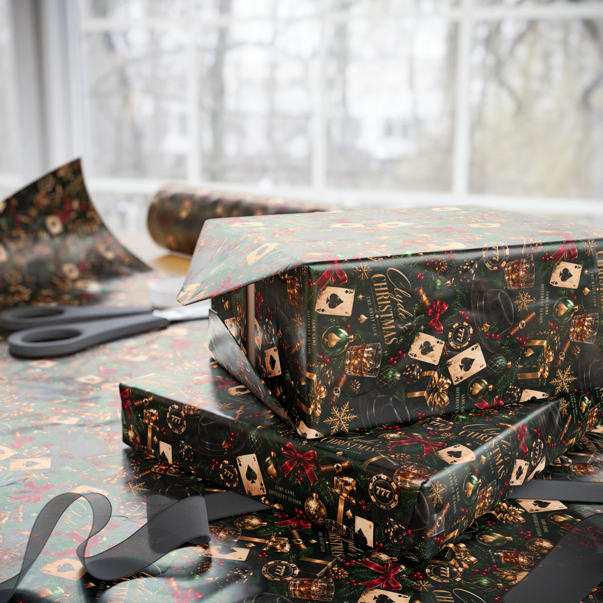 The Heist Club Clyde Casino Wrapping Paper