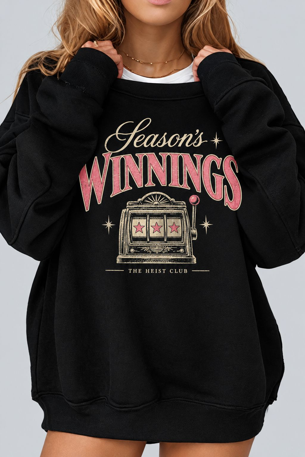 Season’s Winnings 777 Holiday Crewneck | The Heist Club