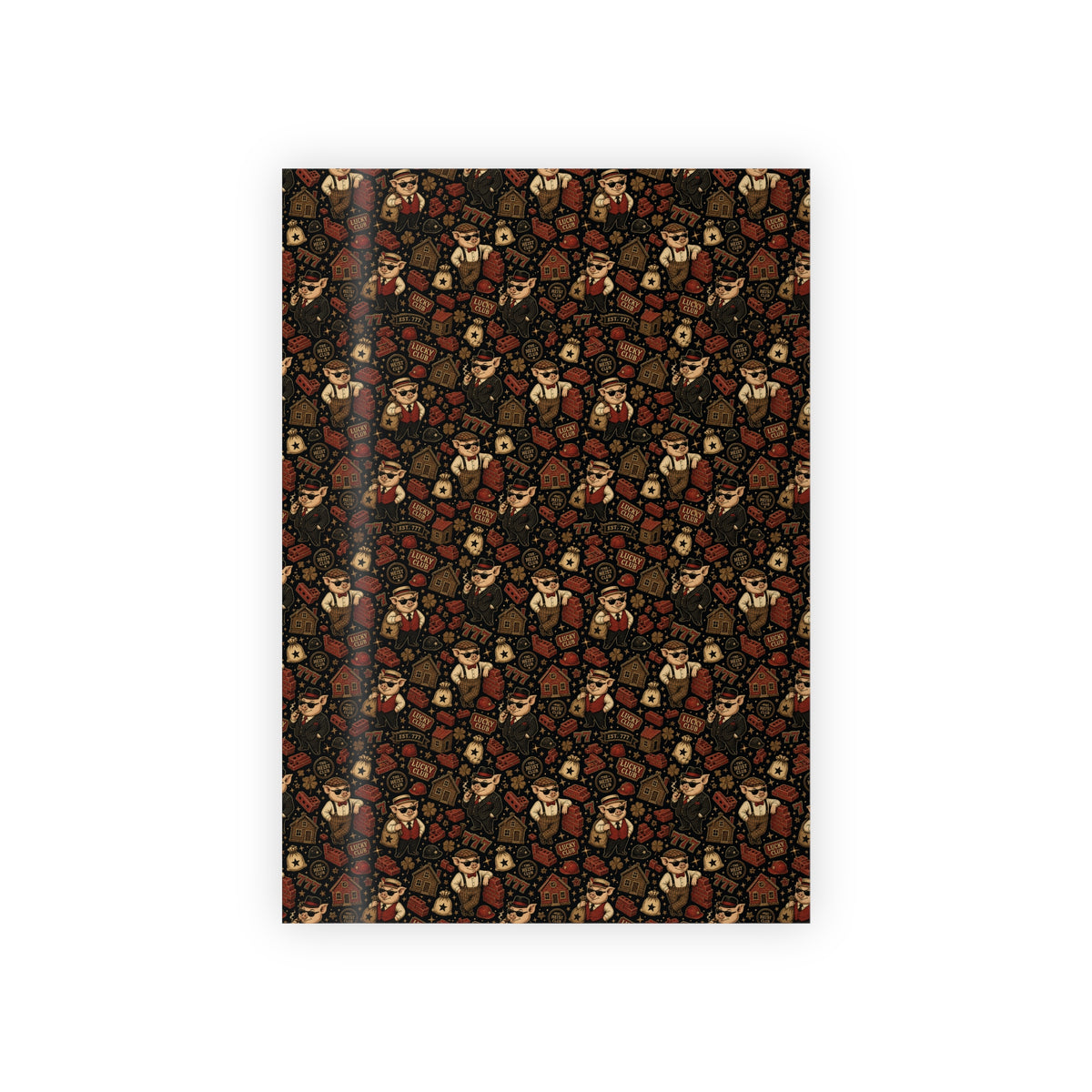 Lucky Club 777 Wrapping Paper | The Heist Club Vintage Gift Wrap