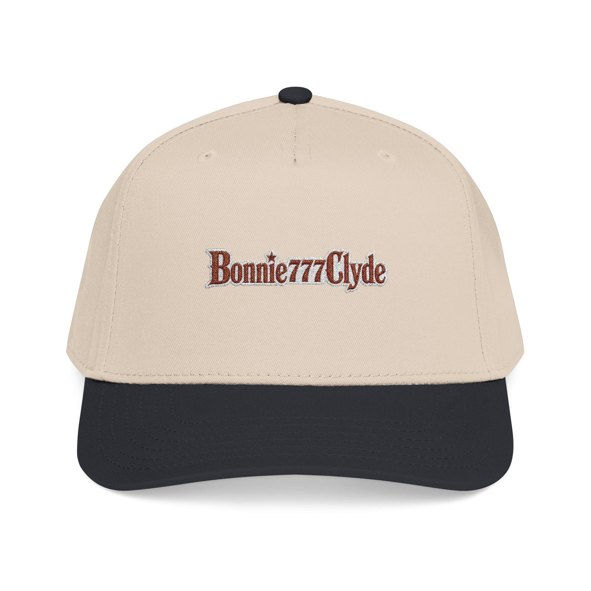 Bonnie777Clyde Two Tone Embroidered Cap